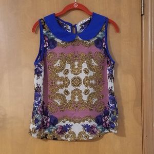 Sleeveless satiny shirt from Nordstrom